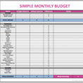 How To Create A Budget Spreadsheet Using Excel Intended For How To Make Budget Spreadsheet On Excel Monthly Finances  Pianotreasure