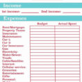 How To Create A Household Budget Spreadsheet In How To Make Household Budget Spreadsheet Home Excel Create