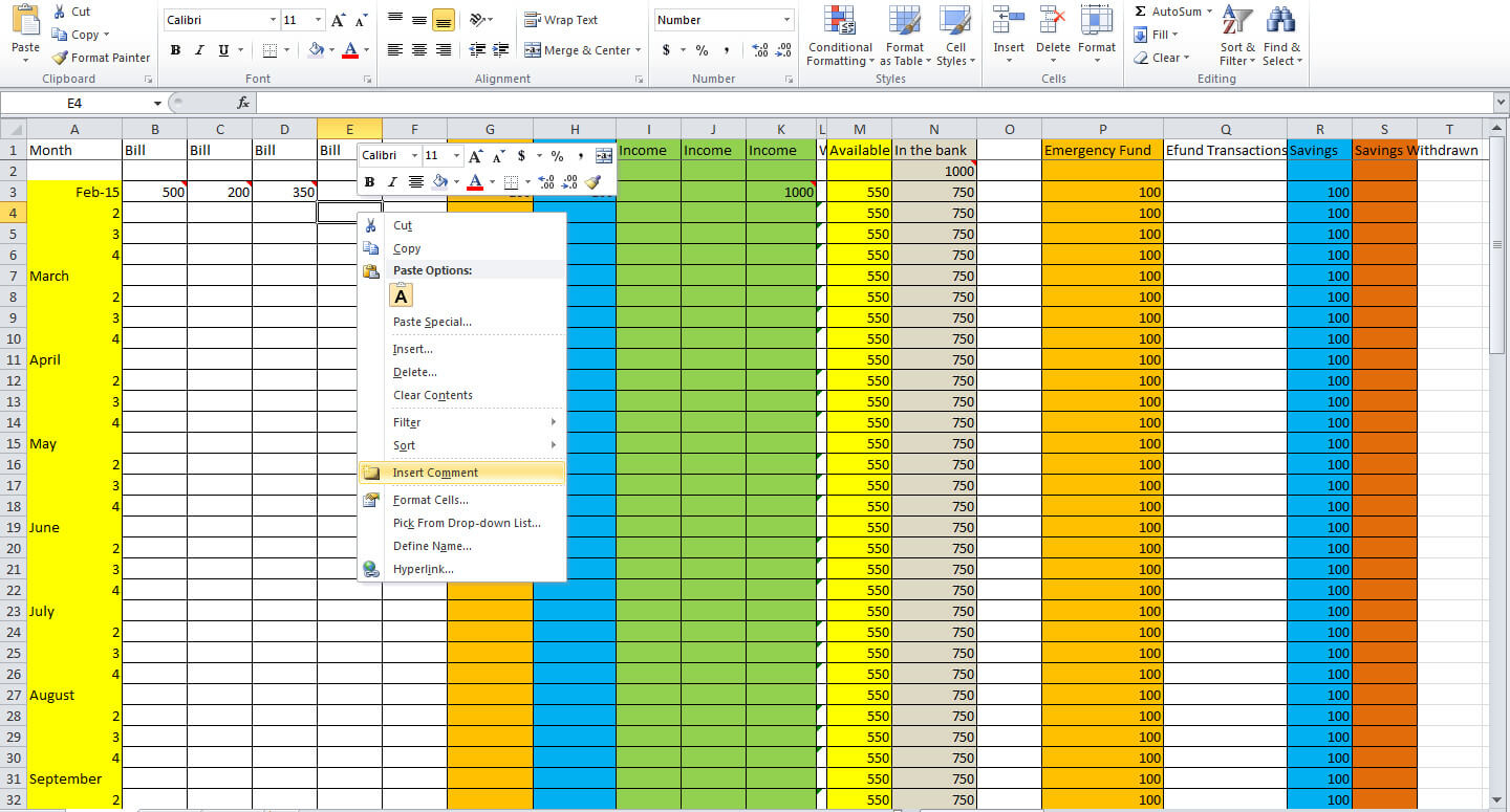 How To Create A Monthly Budget Spreadsheet In Excel Regarding How To Set Up A Monthly Budget Spreadsheet Free  Homebiz4U2Profit