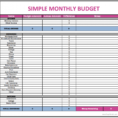 How To Create A Monthly Budget Spreadsheet Throughout Howo Make Monthly Budget Spreadsheet For Bud Download Free Planner