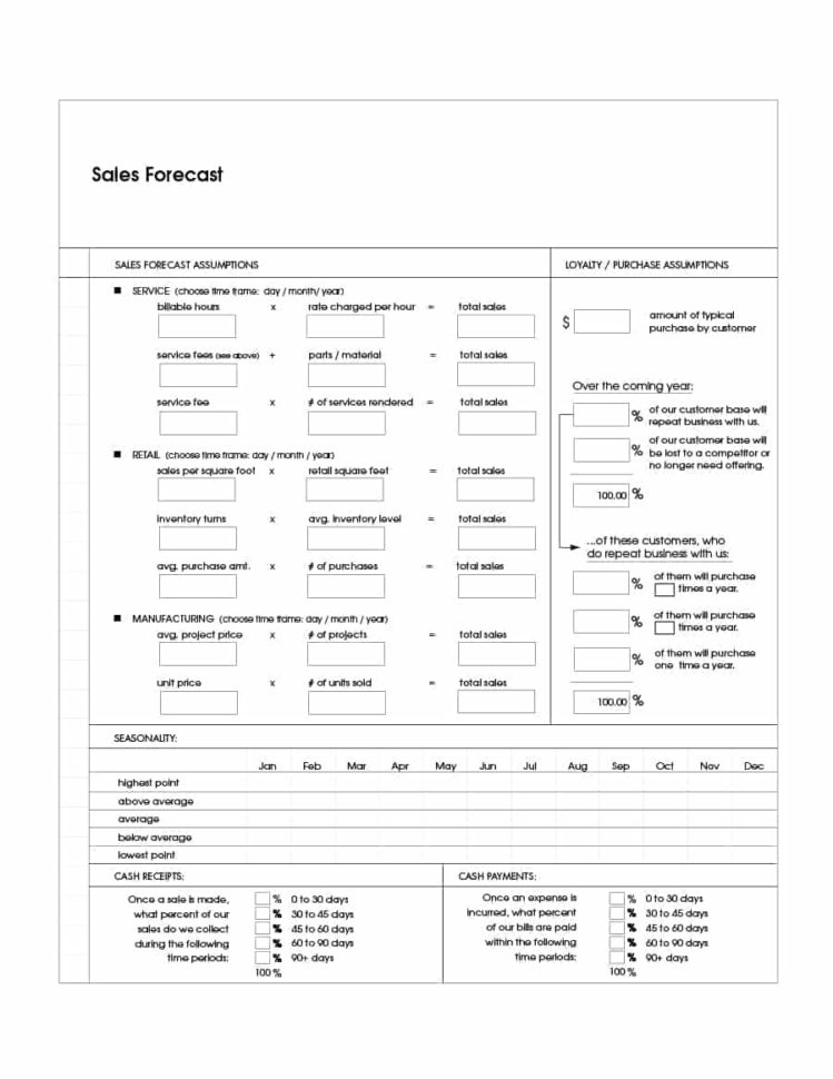 How To Create A Sales Forecast Spreadsheet In 39 Sales Forecast Templates  Spreadsheets  Template Archive