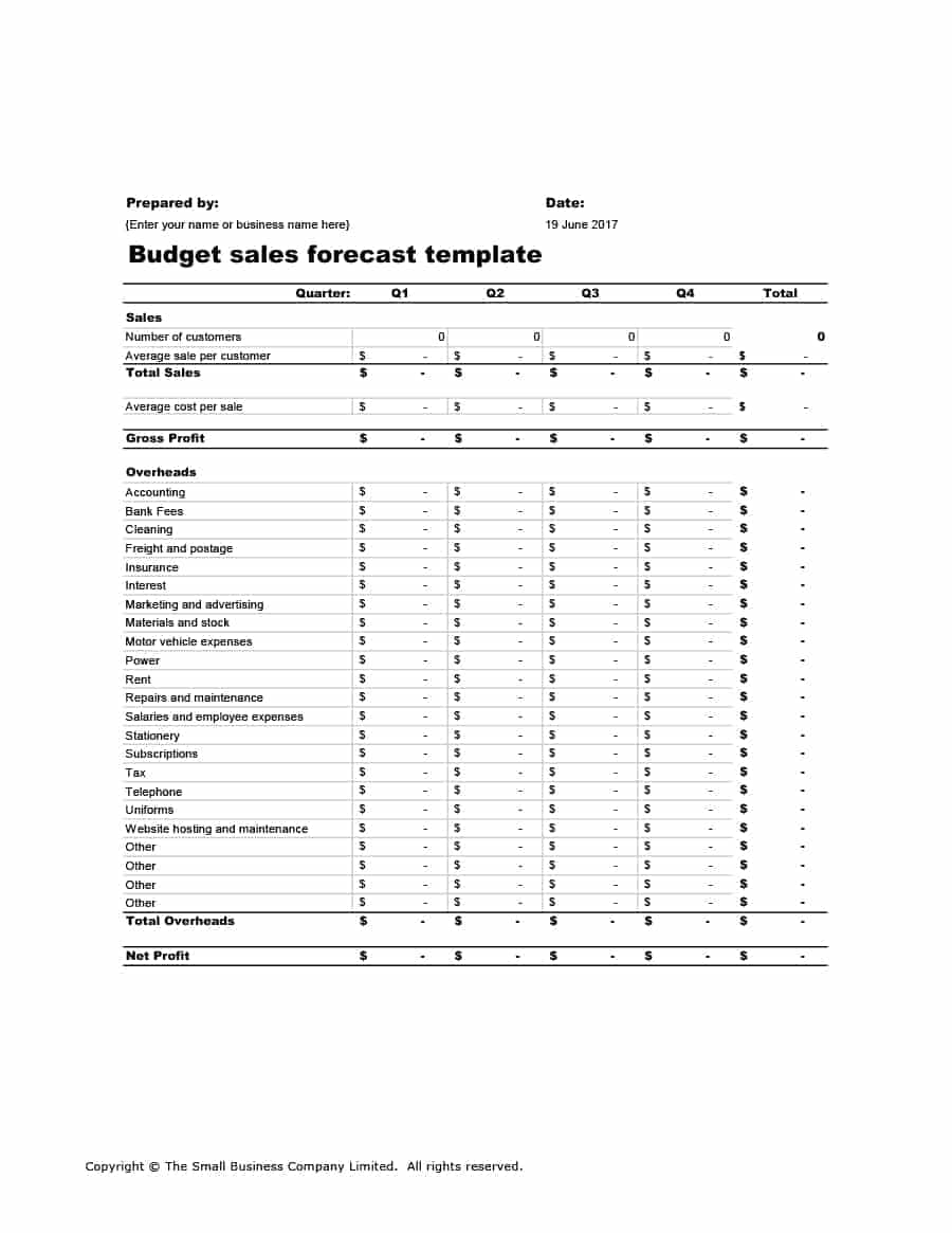 How To Create A Sales Forecast Spreadsheet Pertaining To 39 Sales Forecast Templates  Spreadsheets  Template Archive