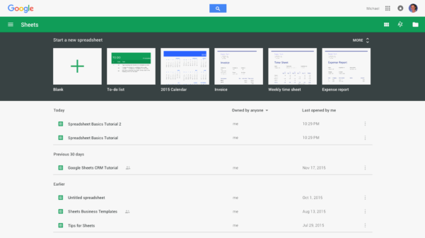 How to create a shared google spreadsheet db excel