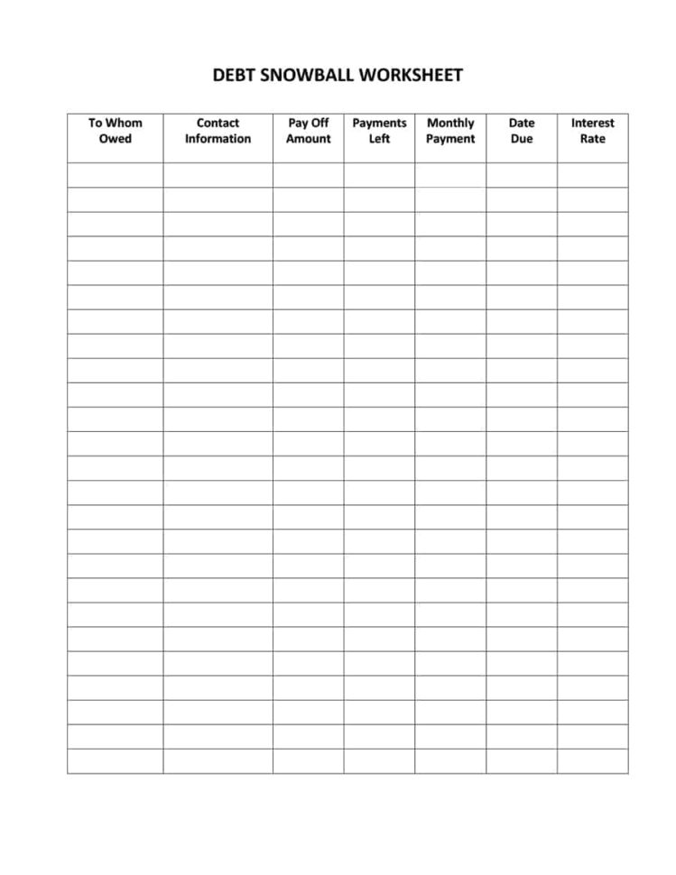 How To Create A Spreadsheet To Pay Off Debt Within 38 Debt Snowball Spreadsheets, Forms Calculators ❄❄❄ How To Create A Spreadsheet To Pay Off Debt Within 38 Debt Snowball Spreadsheets, Forms Calculators ❄❄❄