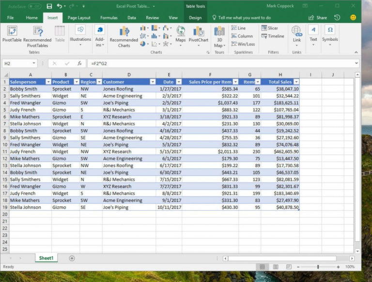 How To Create An Excel Spreadsheet For Dummies — Db 6152