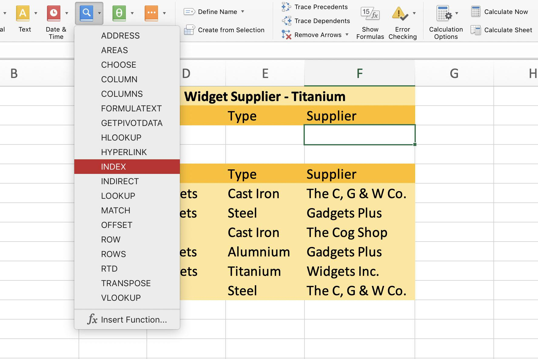 how do you create spreadsheet