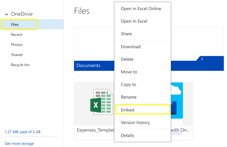 How To Embed A Live Excel Spreadsheet In Html inside Displaying Files ...