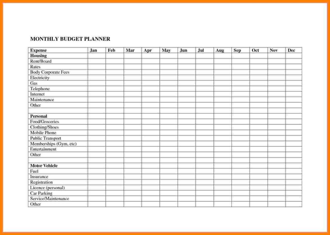 How To Keep A Budget Spreadsheet Regarding How To Keep Budget Spreadsheet Maker Free Monthly Planner You Track