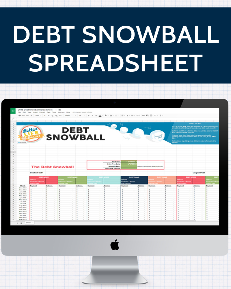 How To Make A Debt Snowball Spreadsheet With Regard To Debt Snowball Spreadsheet » One Beautiful Home