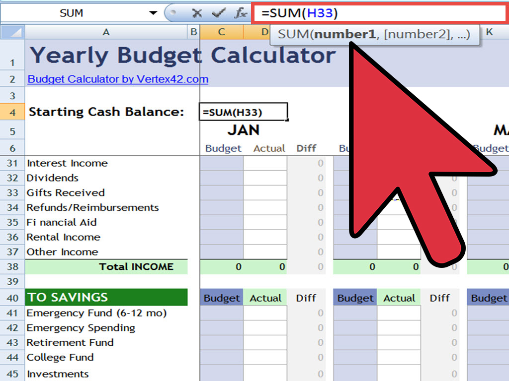 How To Make A Financial Spreadsheet In Excel Throughout How To Create An Excel Financial Calculator: 8 Steps