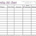 How To Make A Monthly Bill Spreadsheet With Regard To Bills Excel Template And How To Make An Excel Spreadsheet For