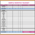 How To Make A Simple Spreadsheet In How To Make Simple Budget Spreadsheet Worksheet Program For