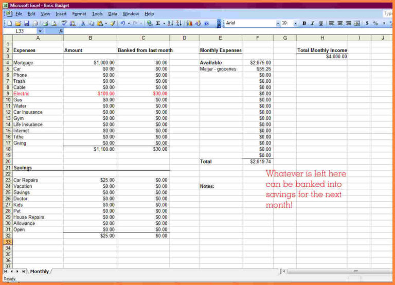 How To Make A Spending Spreadsheet — db-excel.com