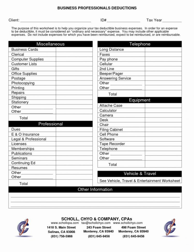 How To Make A Spreadsheet For Taxes With Tax Deduction Spreadsheet  Aljererlotgd