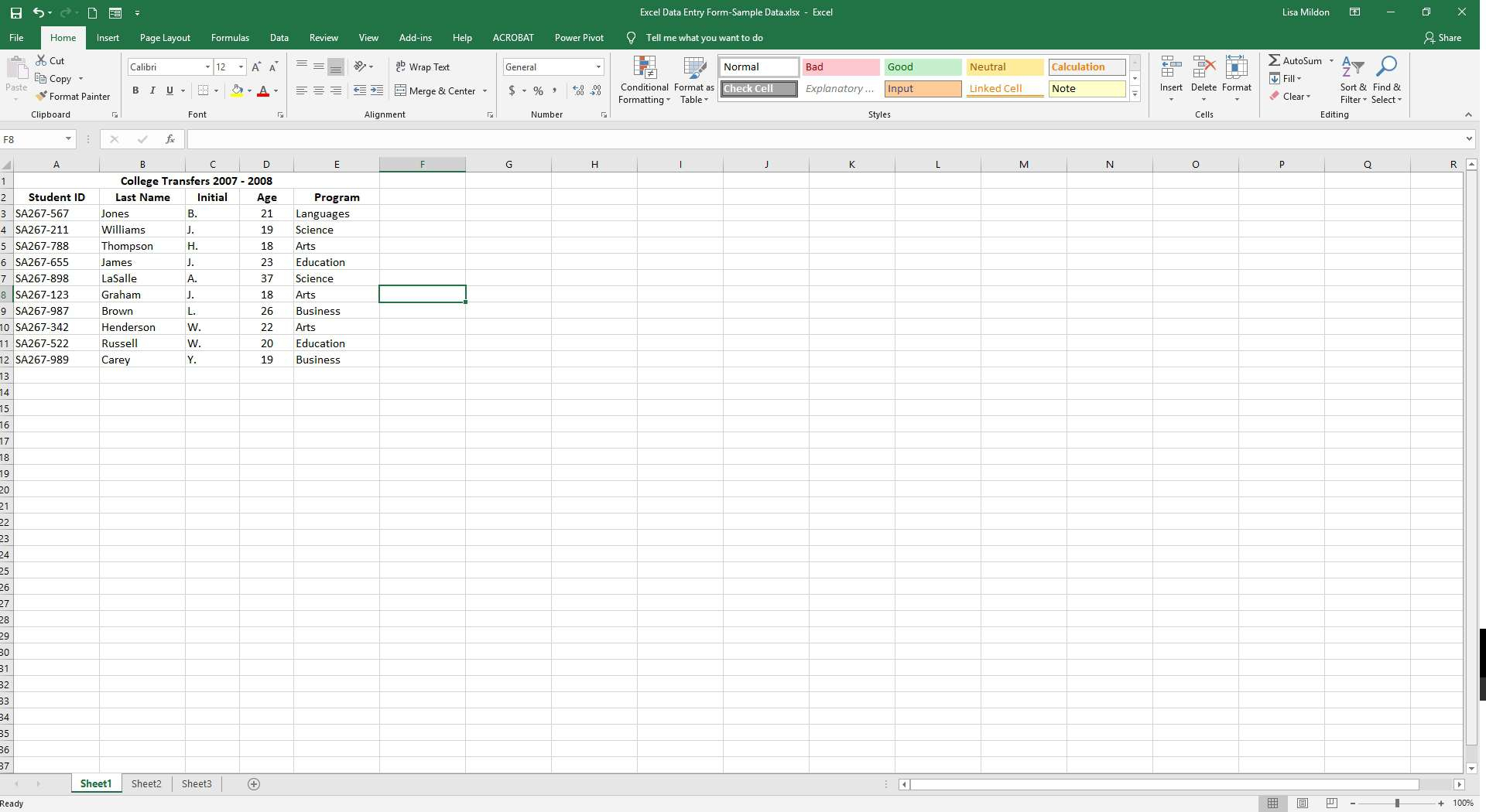 How Do You Create A Fillable Form In Excel