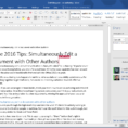 How To Make An Excel Spreadsheet Shared 2016 Inside Office 2016 Tips: Simultaneously Edit A Document With Other Authors