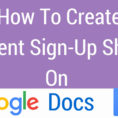 How To Make Google Spreadsheet Form In How To Create A Google Doc Form How To Make A Sign In Sheet In Word