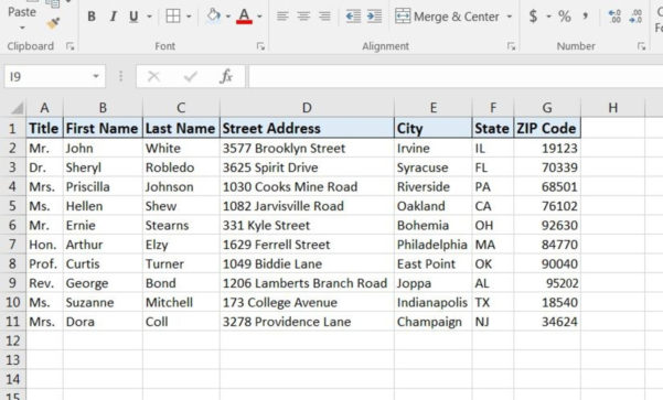 How To Make Labels From Excel Spreadsheet for How To Print Labels From