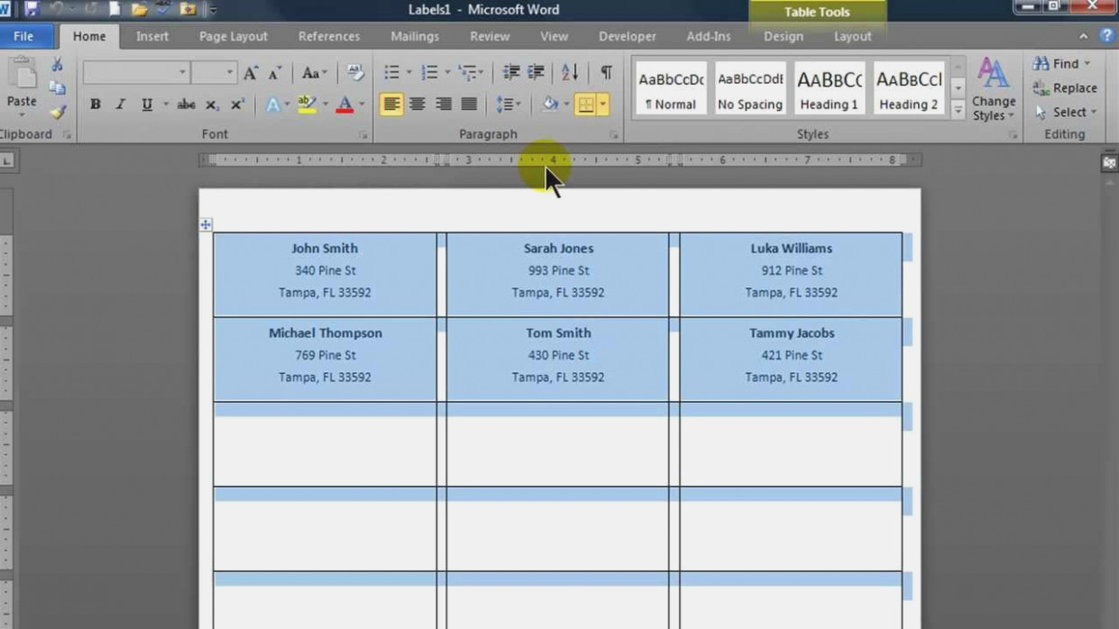 create labels from excel labeljoy