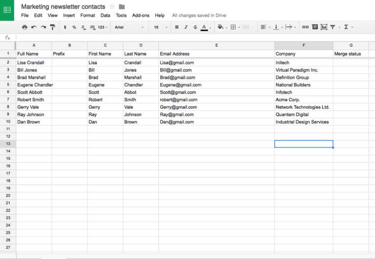 send emails from excel spreadsheet