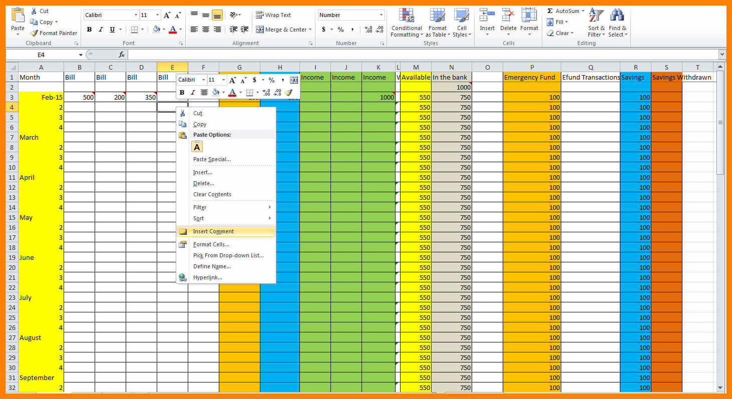 how-to-set-up-a-household-budget-spreadsheet-db-excel