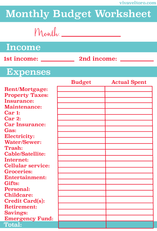 basic monthly expenses
