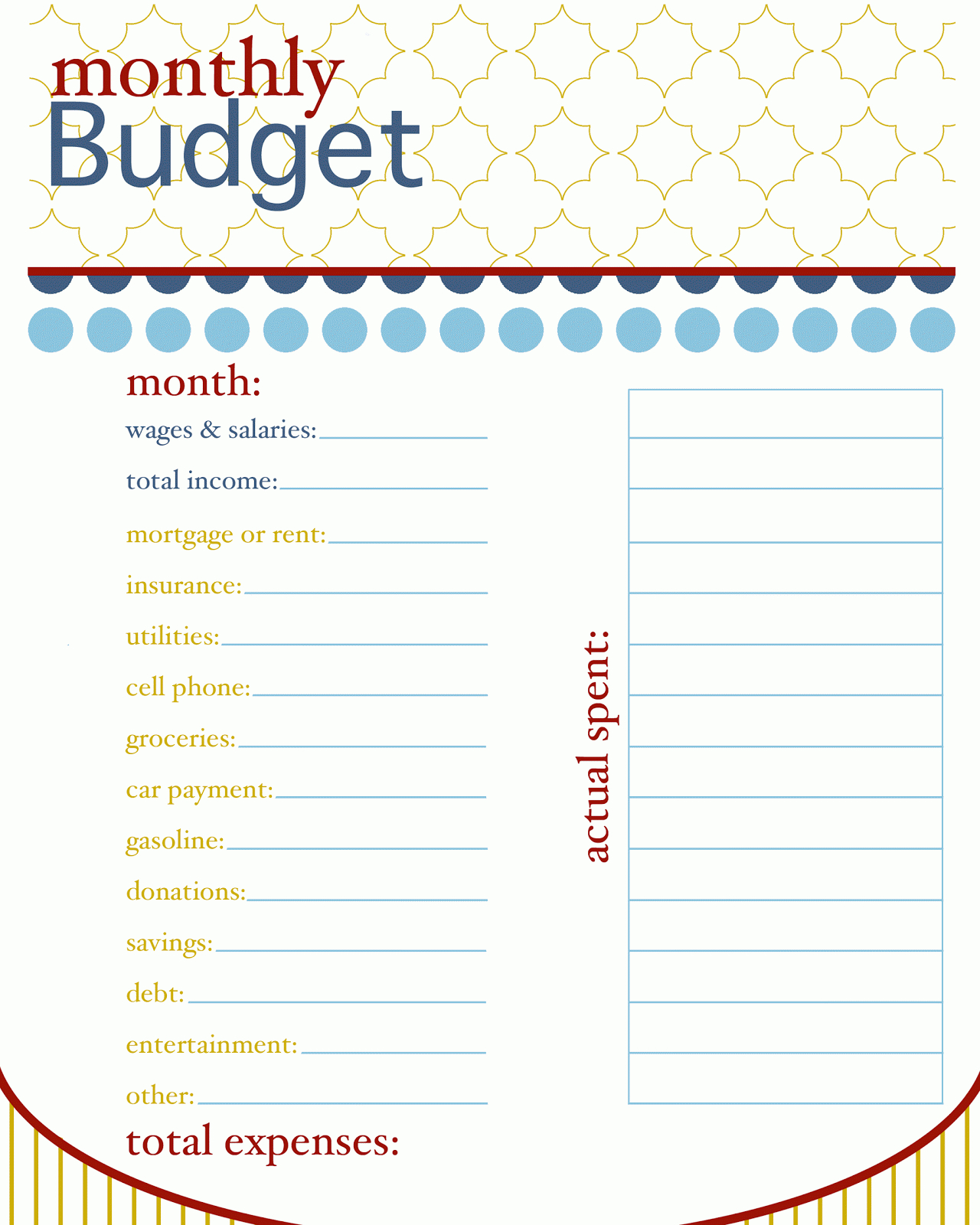 How To Set Up A Spreadsheet For Household Budget throughout How To Set Up A Monthly Budget In Excel Homebiz4U2Profit Com