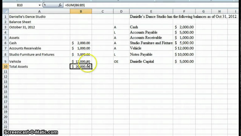 How To Set Up An Excel Spreadsheet For Accounts — Db 5237