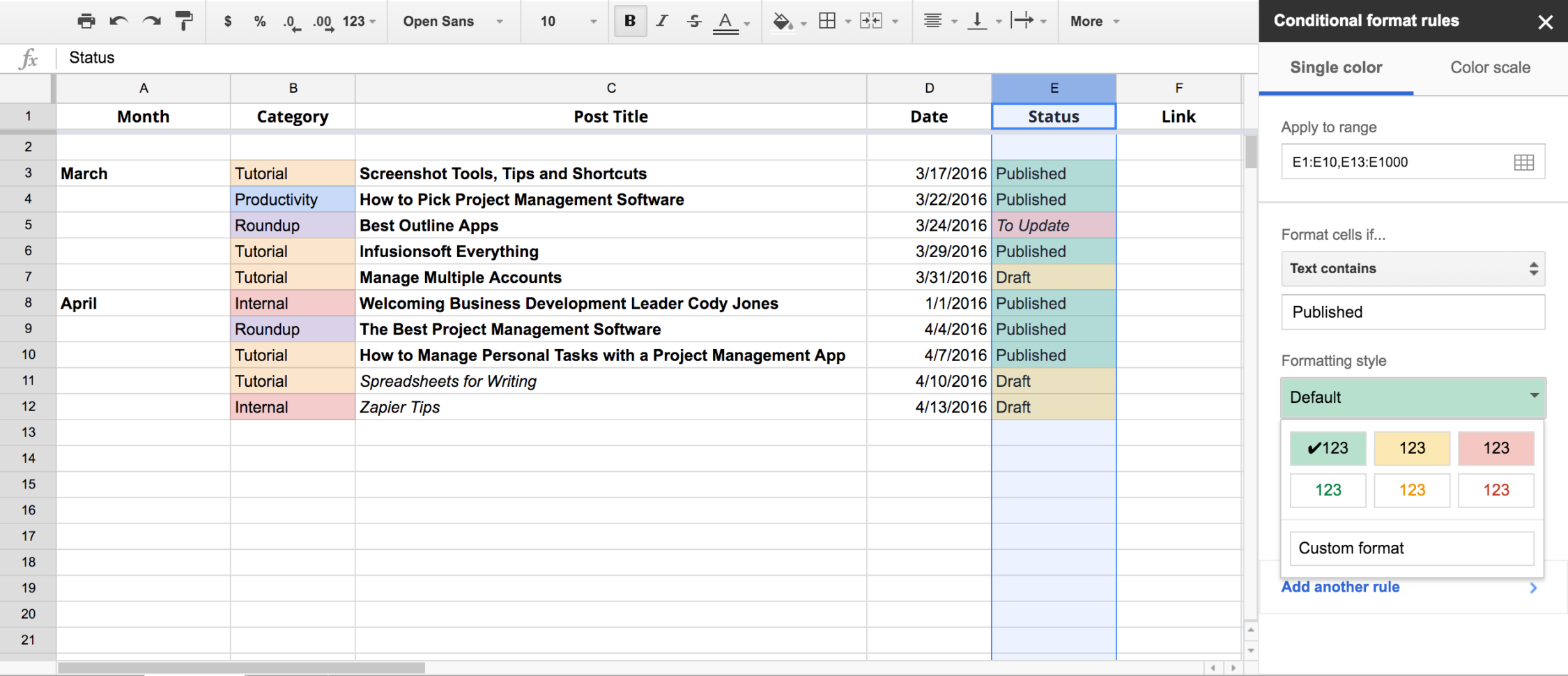 Html Spreadsheet Form In Write Faster With Spreadsheets: 10 Shortcuts For Composing Outlines