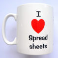 I Love Spreadsheets Mug Amazon Throughout I Love Spreadsheets Mug Fresh Lovely Excel Heart New Inspirational