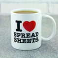 I Love Spreadsheets Mug Australia With I Love Heart Spreadsheets Novelty Mug Tea Coffee Cup Office Funny