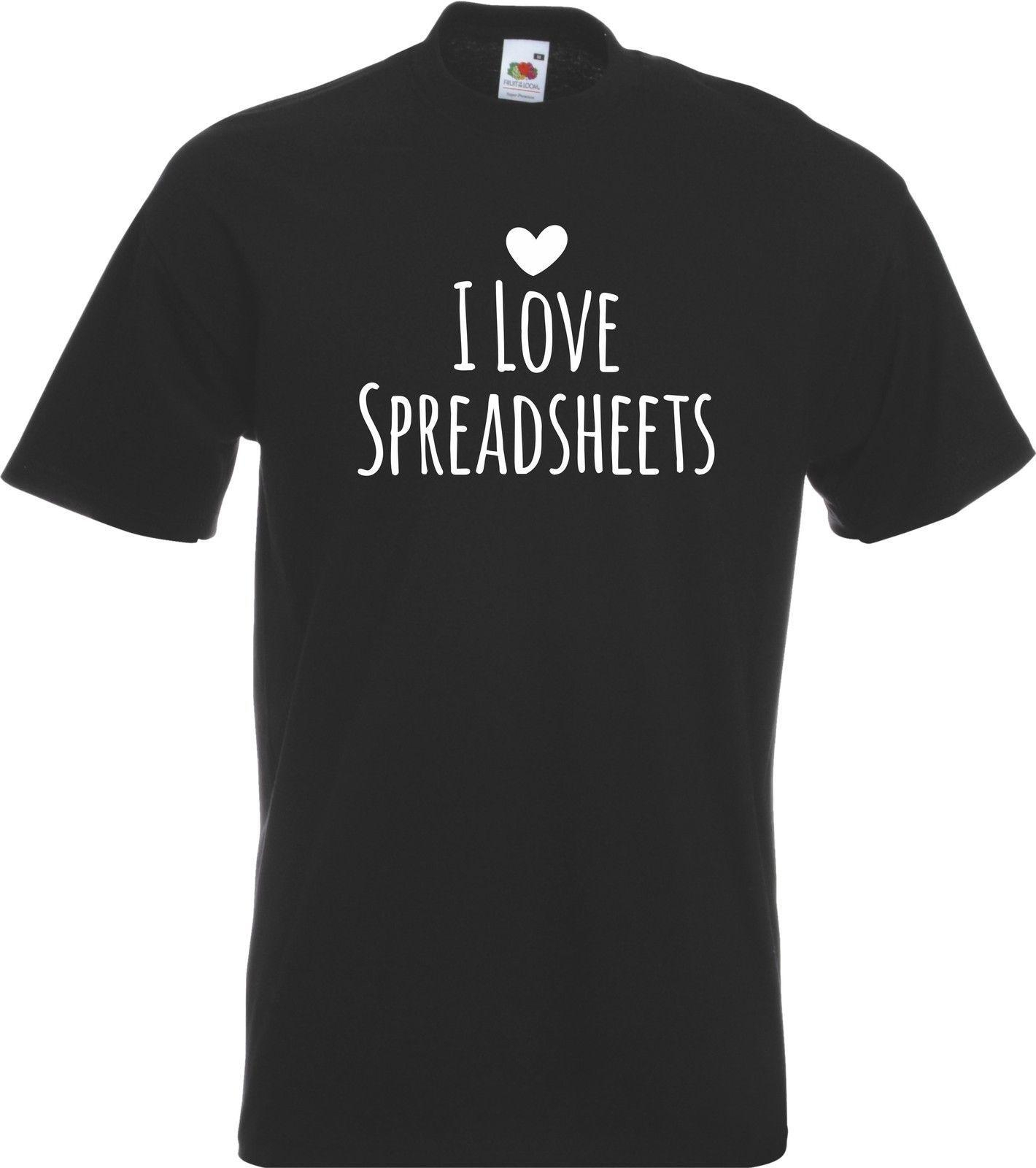 I Love Spreadsheets T Shirt Pertaining To I Love Spreadsheets Computer Geek Programmer It Tech Funny T Shirt T