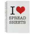 I Love Spreadsheets Throughout I Love Spreadsheets A4 Notebook  Novelties At The Works