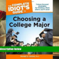 Idiot&#039;s Guide To Spreadsheets With Regard To Kindle Ebooks The Complete Idiot S Guide To Choosing A College Major