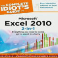Idiot's Guide To Spreadsheets For Free Download The Complete Idiots Guide To Microsoft Excel 2010 2In1