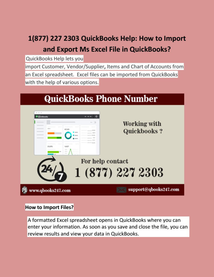 Import Excel Spreadsheet Into Quickbooks With 1877 227 2303 Quickbooks Help: How To Import And Export Ms Excel Import Excel Spreadsheet Into Quickbooks With 1877 227 2303 Quickbooks Help: How To Import And Export Ms Excel
