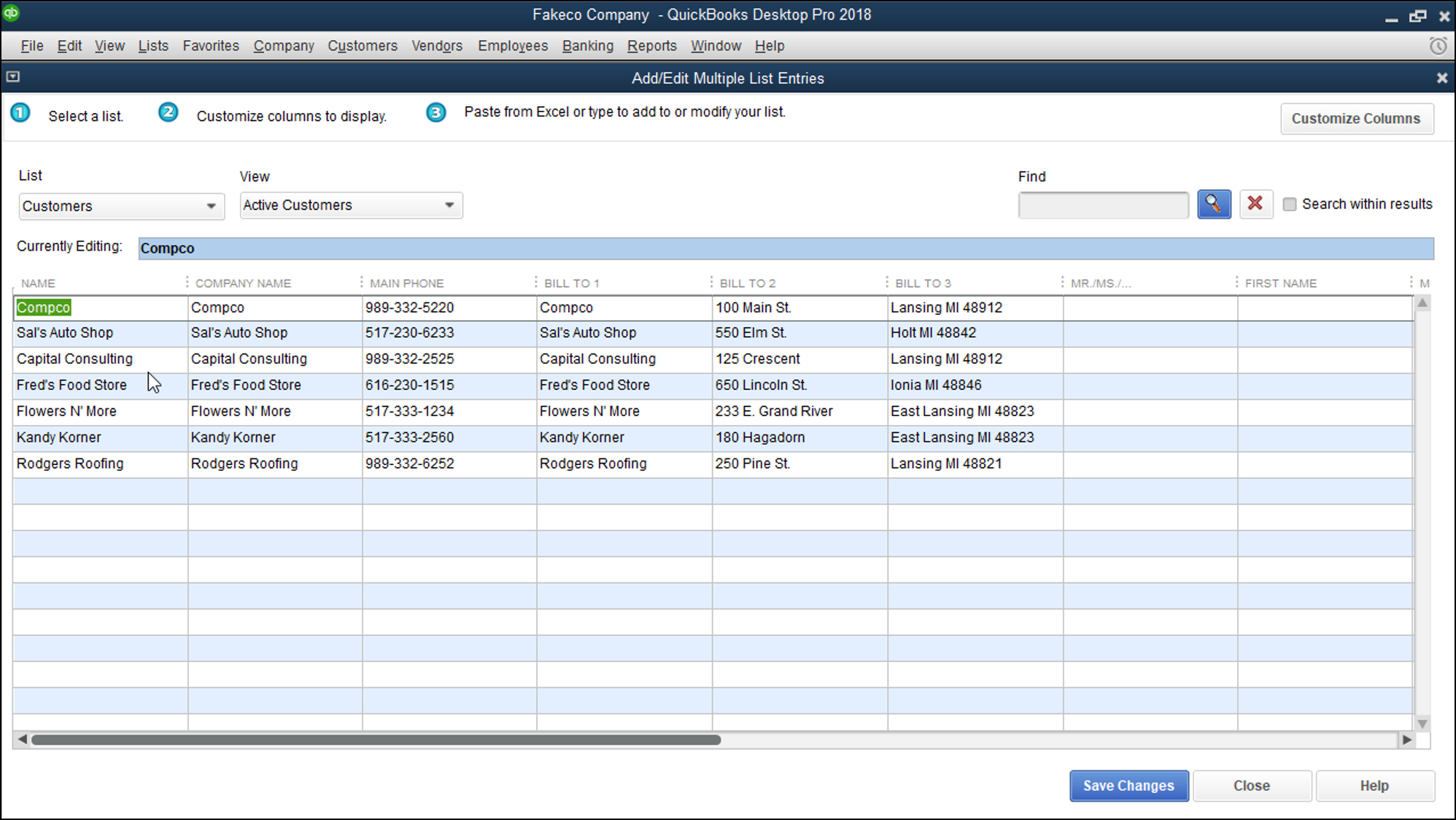 Import Spreadsheet Into Quickbooks Pertaining To Copy And Paste List Data From Excel Into 3519