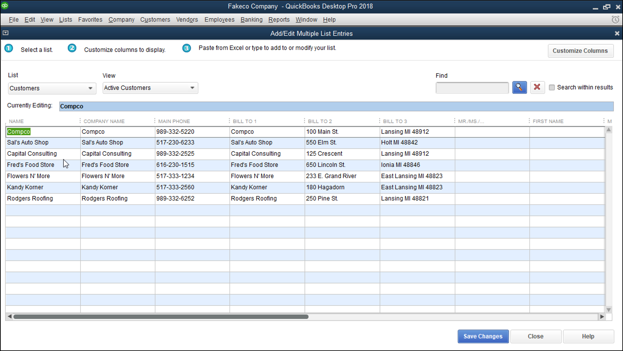 import fanurio into quick books online