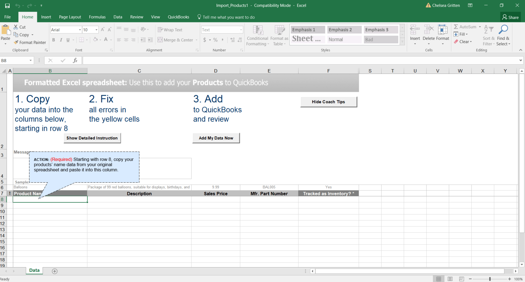 Import Spreadsheet Into Quickbooks Within How To Import Items Into Quickbooks Pro  Merchant Maverick