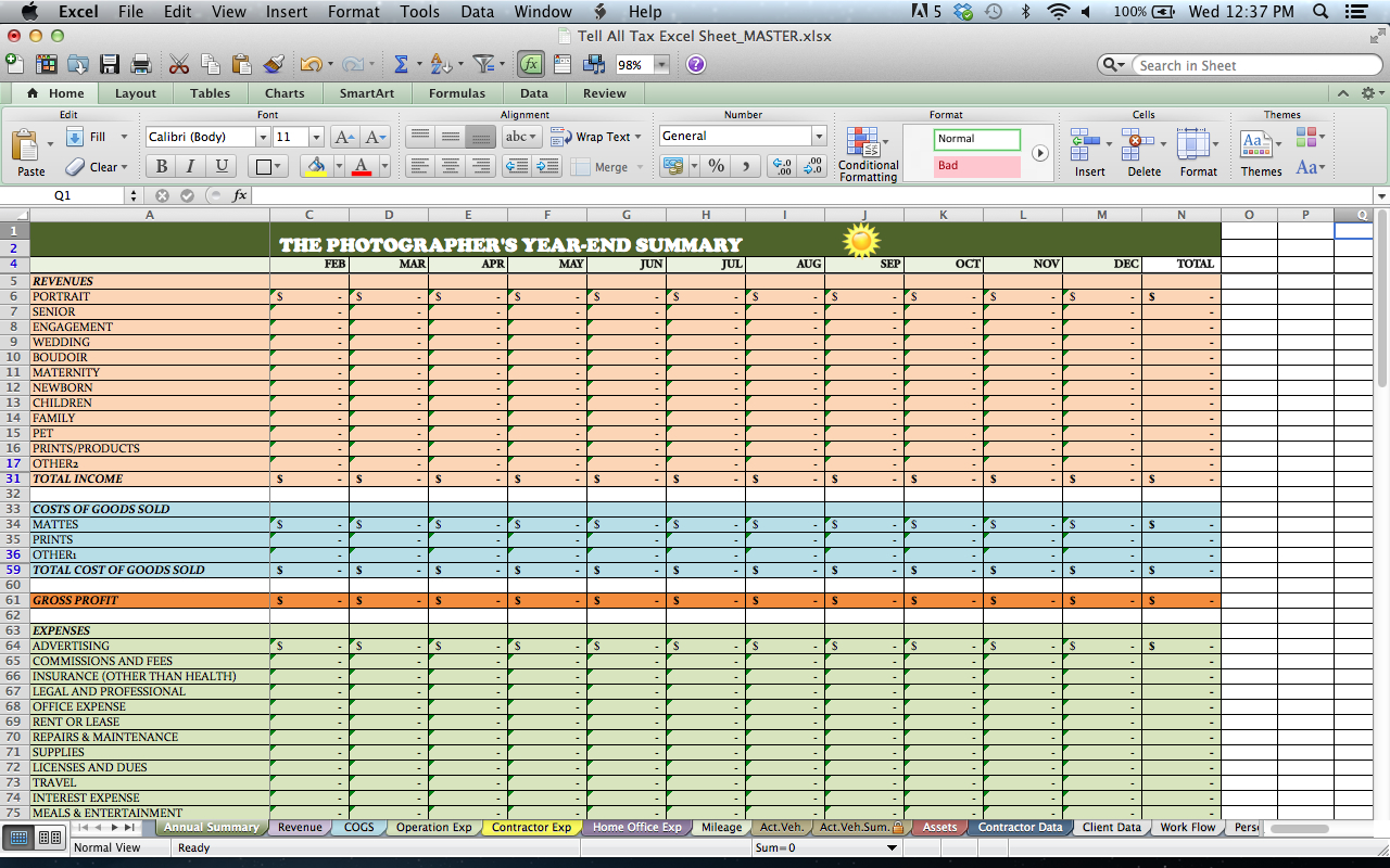 Income Tax Spreadsheet Canada With Regard To Tax Spreadsheets  Rent.interpretomics.co