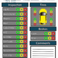 Inspection Spreadsheet Template Throughout Annual Vehicle Inspection Report Template Free Driver Form