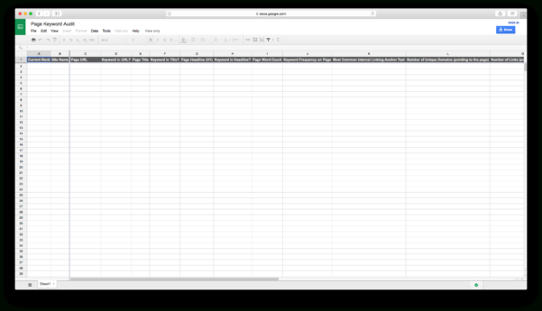 Internal Audit Tracking Spreadsheet for Keyword Tracking Spreadsheet ...