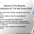 Introduction Of Spreadsheet In Ms Excel Intended For Introduction To The Ms Excel Ppt Download