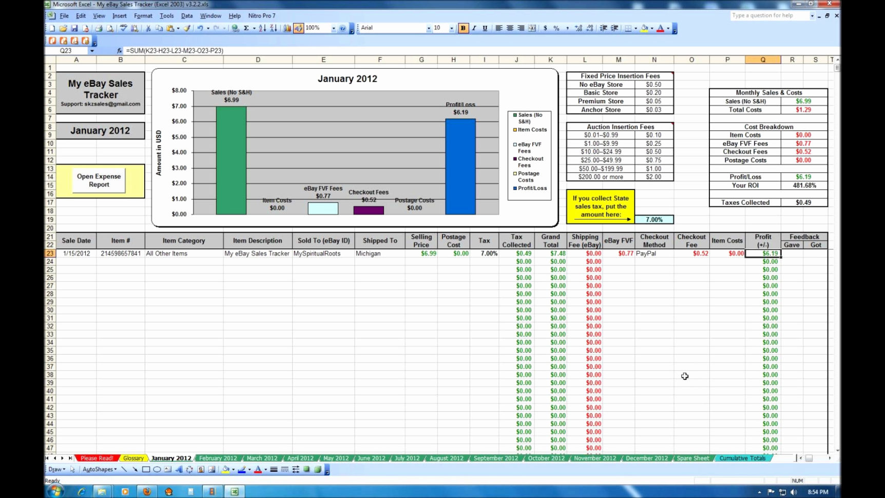 Inventory And Sales Spreadsheet For Excel Template For Inventory Control Retail And Sales Manager