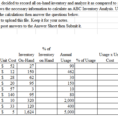 Inventory And Sales Spreadsheet In Solved: Questions: Complete The Excel Spreadsheet For The