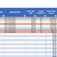 Inventory List Excel Spreadsheet Templates Within Home Inventory Spreadsheet For Moving And Home Inventory List
