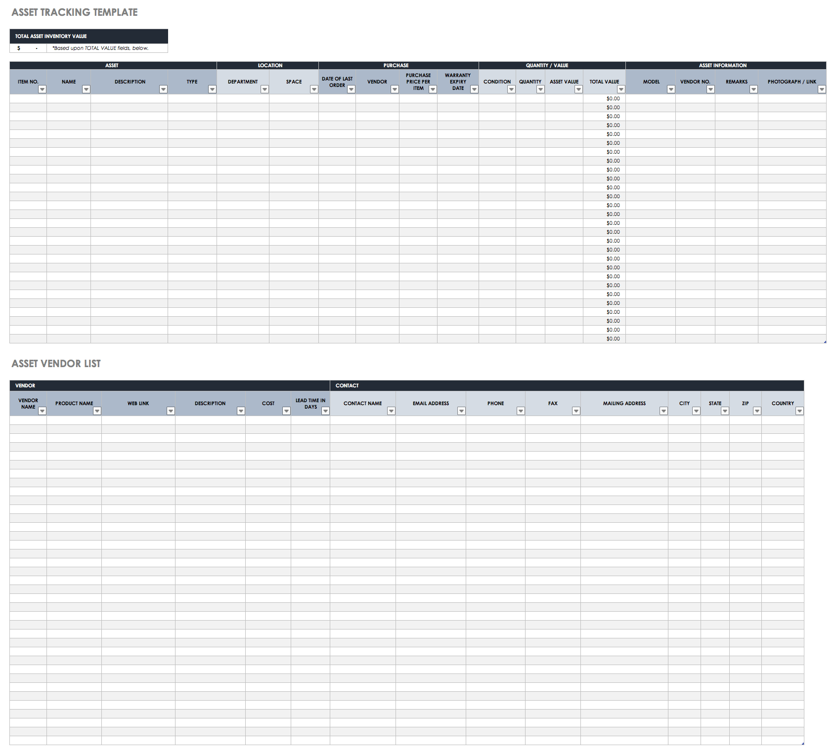 Inventory Management Spreadsheet Template Inside Free Excel Inventory Templates