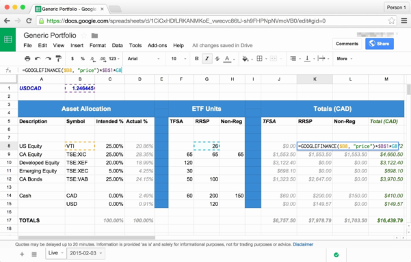 Investment Portfolio Spreadsheet Google Spreadshee free excel ...