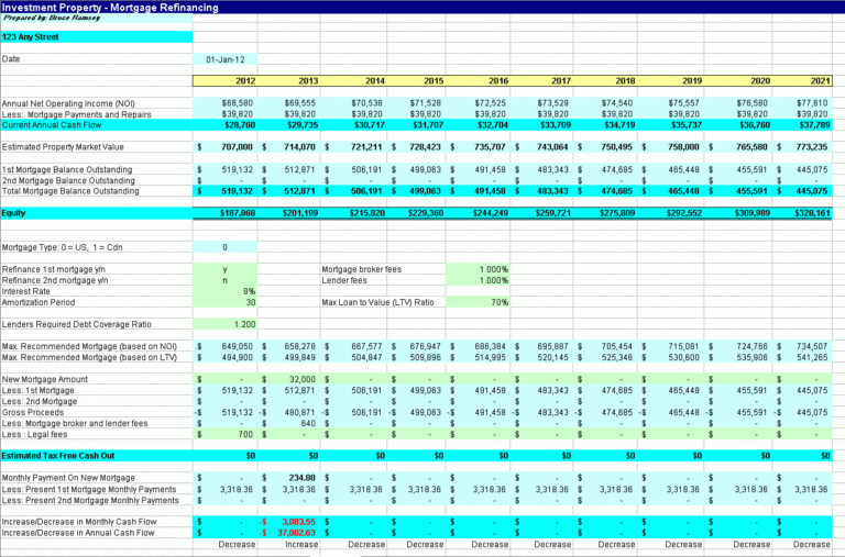 Investment Projection Spreadsheet — db-excel.com