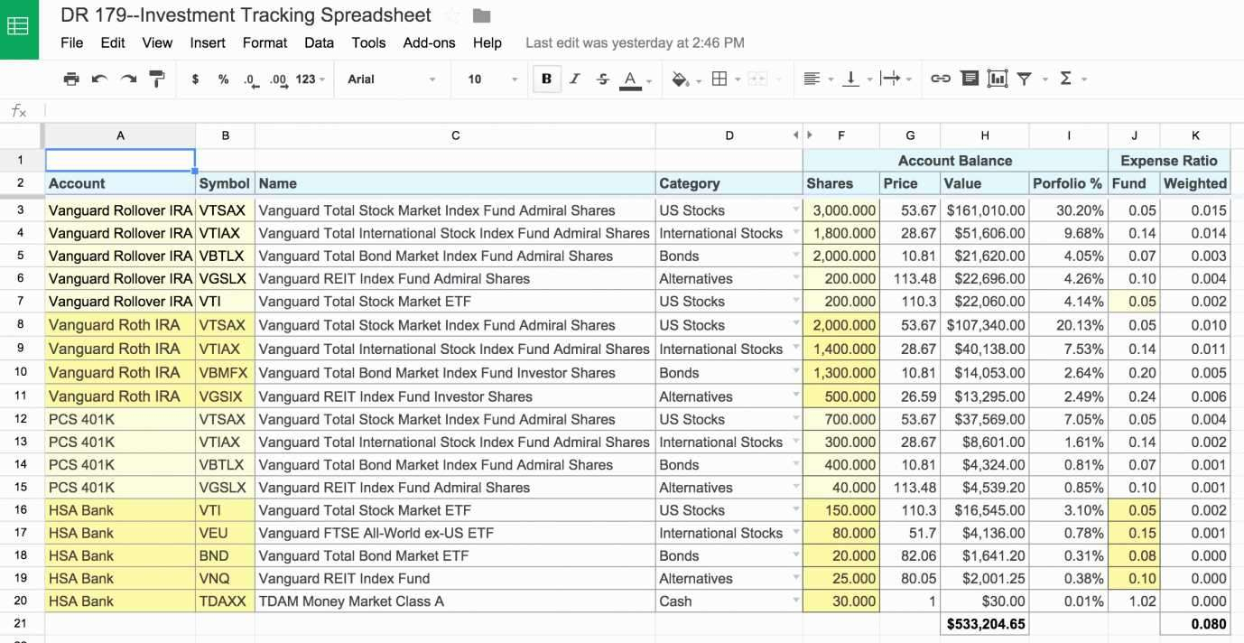Investment Tracking Spreadsheet For Investment Tracking Spreadsheet Excel Along With Awesome Stock